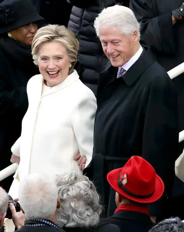 Hillary Clinton and Bill Clinton attend Donald Trump’s Inauguration (Photos)